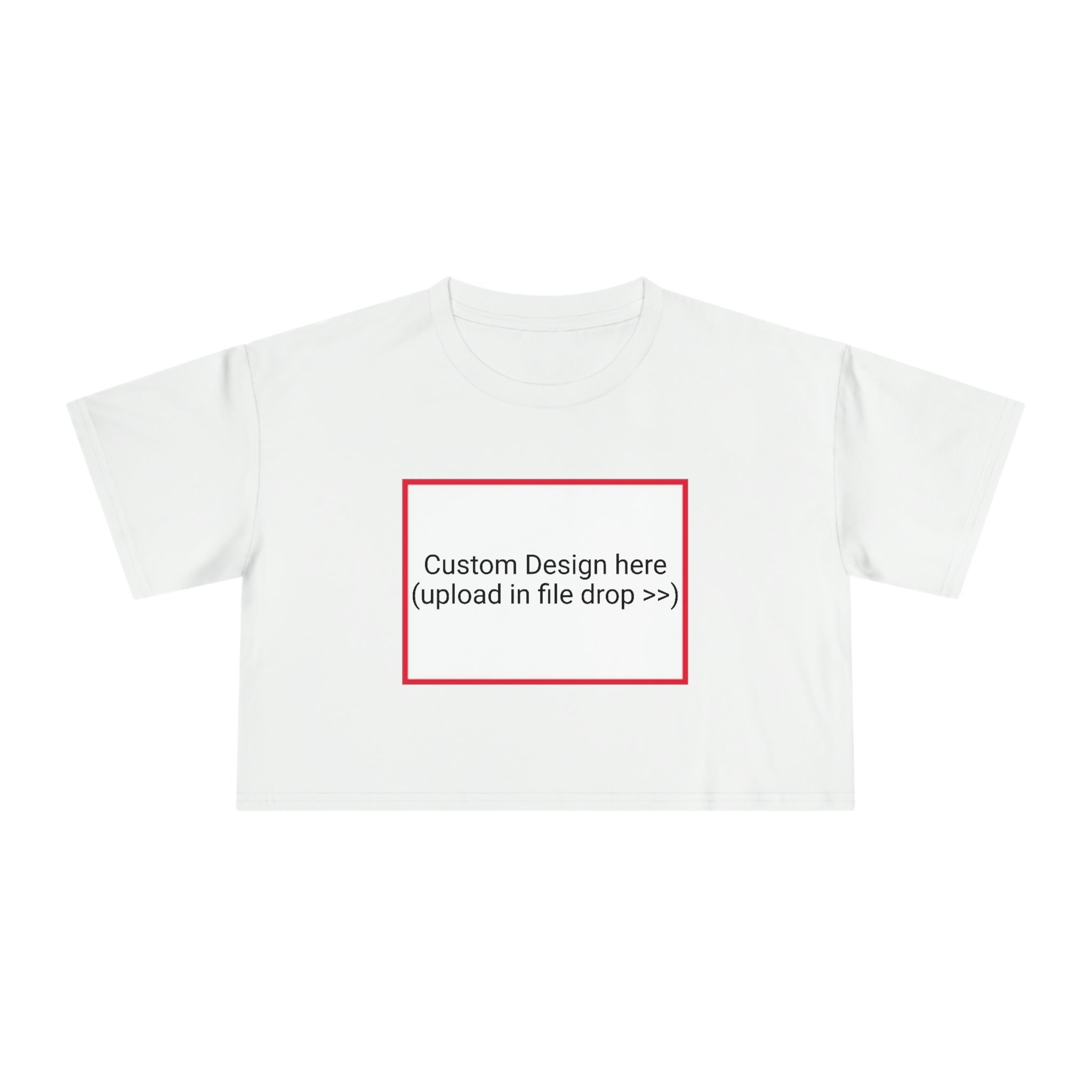 Custom Design Women's Crop Tee