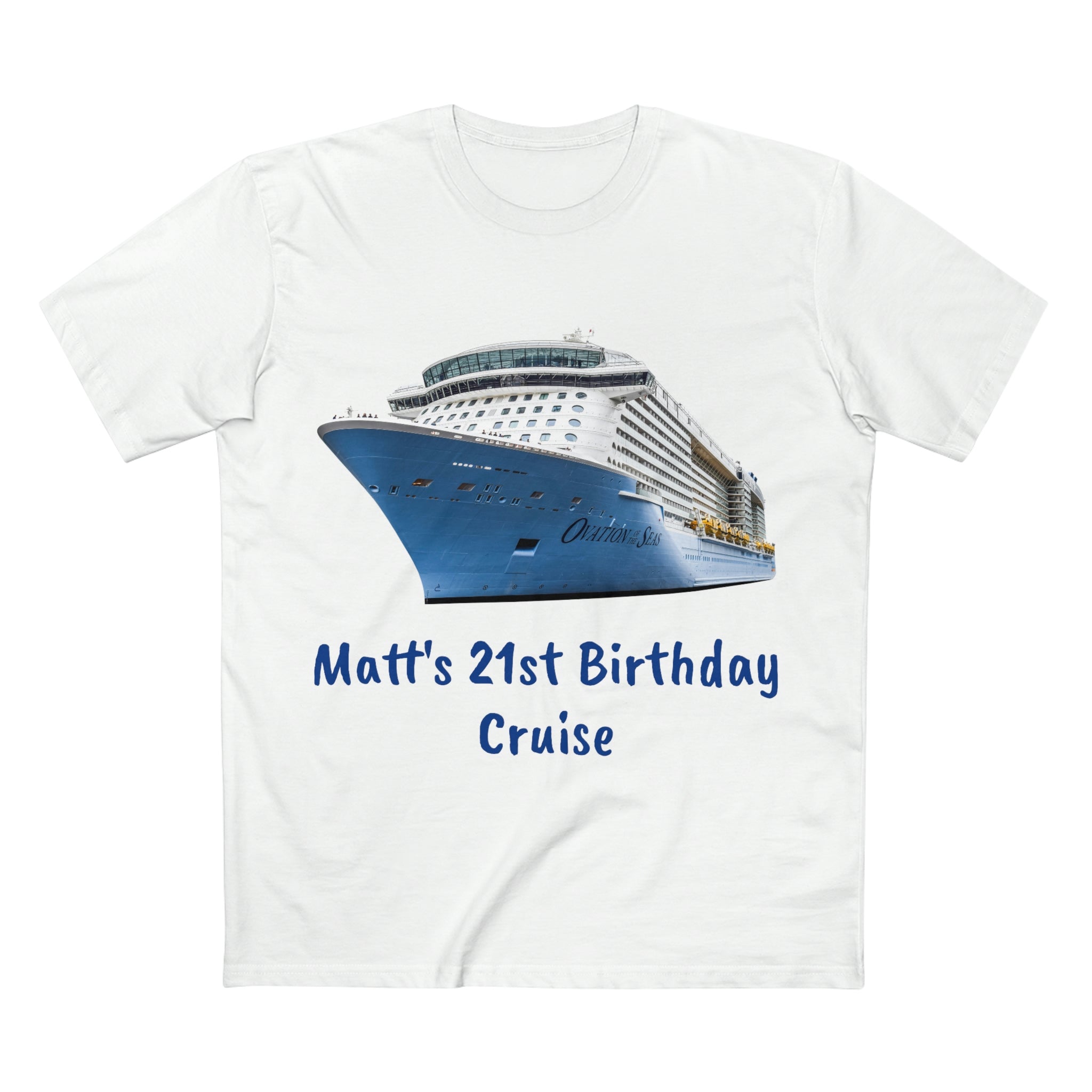 Custom Name Birthday Ovation of the Seas Cruise Staple Tee