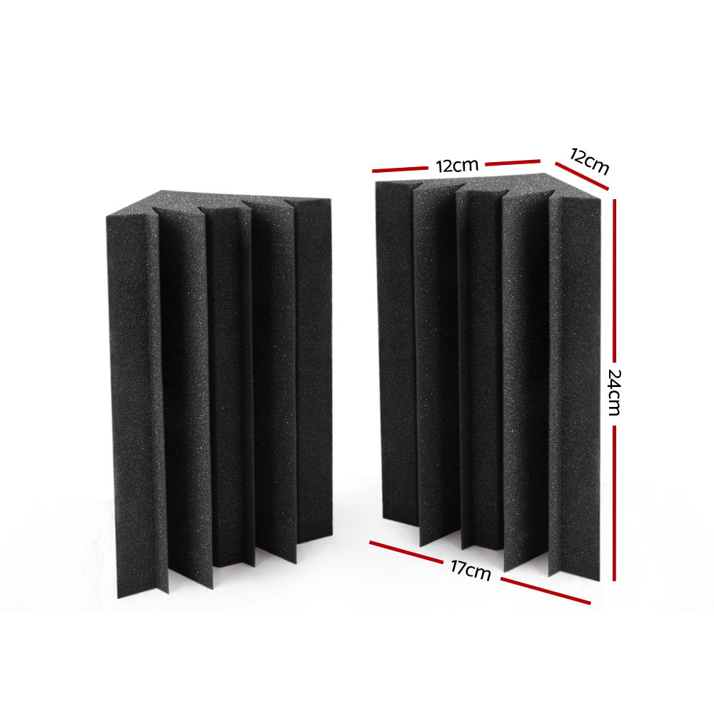 Alpha 20pcs Studio Acoustic Foam Corner Bass Trap Sound Absorption Treatment - Delldesign Living - Audio & Video > Acoustic Foam - 