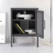 ArtissIn Mini Mesh Door Storage Cabinet Organizer Bedside Table Black - Delldesign Living - Furniture > Bedroom - free-shipping