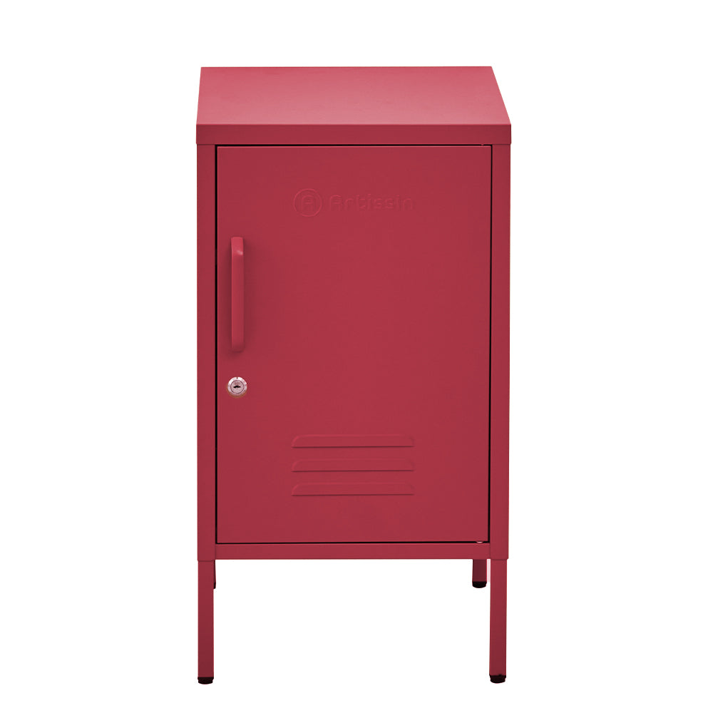 ArtissIn Metal Locker Storage Shelf Filing Cabinet Cupboard Bedside Table Pink - Delldesign Living - Furniture > Bedroom - free-shipping