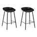 Artiss Set of 2 Metal Bar Stools - Black - Delldesign Living - Furniture > Bar Stools & Chairs - free-shipping