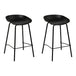 Artiss Set of 2 Metal Bar Stools - Black - Delldesign Living - Furniture > Bar Stools & Chairs - free-shipping