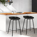 Artiss Set of 2 Metal Bar Stools - Black - Delldesign Living - Furniture > Bar Stools & Chairs - free-shipping