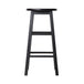 Artiss Set of 2 Beech Wood Backless Bar Stools - Black - Delldesign Living - Furniture > Bar Stools & Chairs - free-shipping