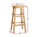 Artiss Set of 2 Beech Wood Backless Bar Stools - Natural - Delldesign Living - Furniture > Bar Stools & Chairs - free-shipping