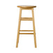 Artiss Set of 2 Beech Wood Backless Bar Stools - Natural - Delldesign Living - Furniture > Bar Stools & Chairs - free-shipping