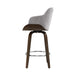 Artiss Velvet Bar Stool Swivel - Grey and Wood - Delldesign Living - Furniture > Bar Stools & Chairs - free-shipping