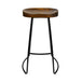 Artiss Set of 2 Backless Elm Wood Bar Stools 75cm - Black - Delldesign Living - Furniture > Bar Stools & Chairs - free-shipping