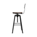 Artiss Rustic Industrial Style Metal Bar Stool - Black and Wood - Delldesign Living - Furniture > Bar Stools & Chairs - free-shipping