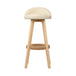 Artiss Set of 2 PU Leather Backrest Bar Stools - Beige - Delldesign Living - Furniture > Bar Stools & Chairs - free-shipping