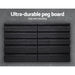 Giantz 60 Bin Wall Mounted Rack Storage Tools Garage Organiser Shed Work Bench - Delldesign Living - Tools > Tools Storage - free-shipping