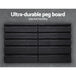 Giantz 60 Bin Wall Mounted Rack Storage Tools Garage Organiser Shed Work Bench - Delldesign Living - Tools > Tools Storage - free-shipping