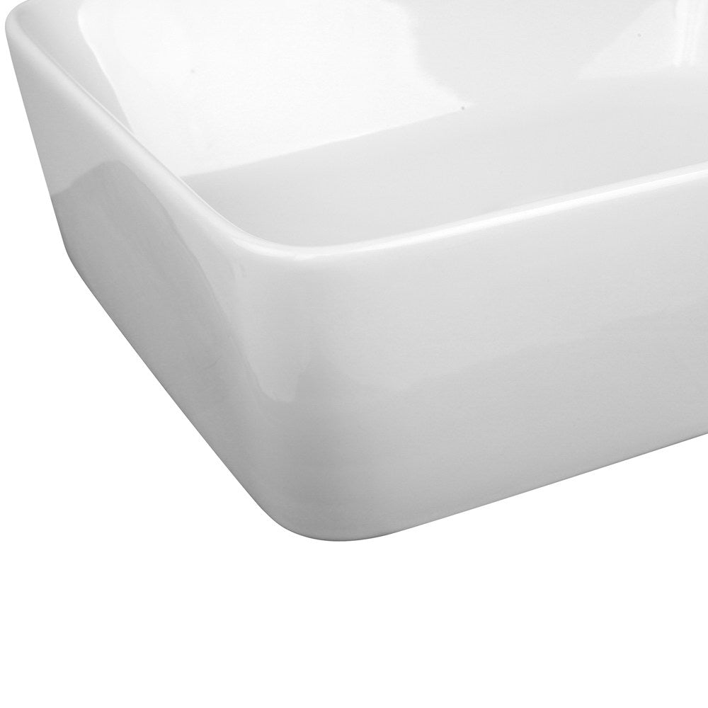 Cefito Ceramic Rectangle Sink Bowl - White - Delldesign Living - Home & Garden > DIY - free-shipping, hamptons