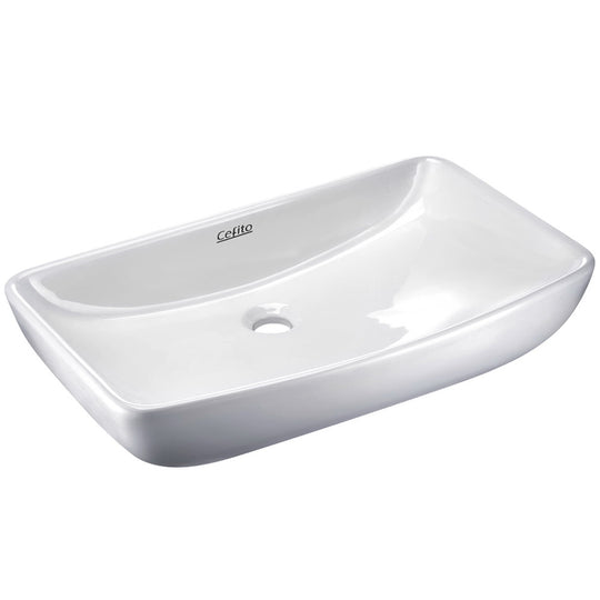 Cefito Ceramic Rectangle Sink Bowl - White - Delldesign Living - Home & Garden > DIY - free-shipping, hamptons