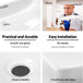 Cefito Ceramic Rectangle Sink Bowl - White - Delldesign Living - Home & Garden > DIY - free-shipping, hamptons