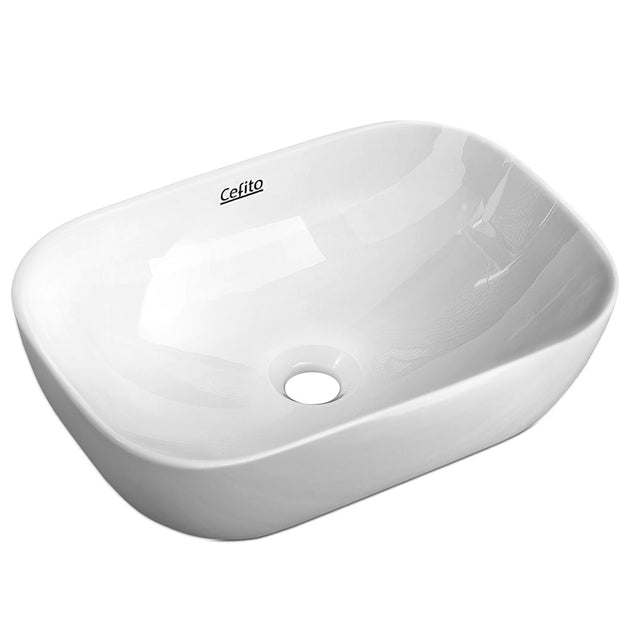 Cefito Ceramic Bathroom Basin Sink Vanity Above Counter Basins White Hand Wash - Delldesign Living - Home & Garden > Bathroom Accessories - free-shipping, hamptons