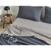 Cosy Club Sheet Set Cotton Sheets Double Dark Blue Grey - Delldesign Living - Home & Garden > Bedding - free-shipping, hamptons