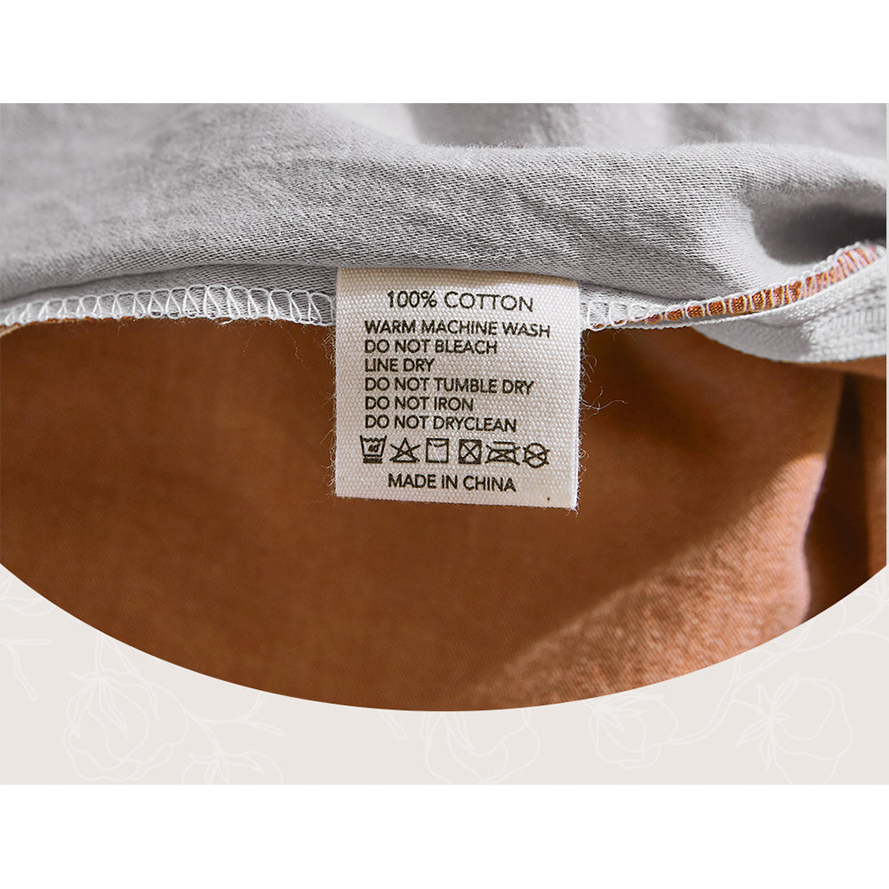 Cosy Club Sheet Set Cotton Sheets Double Orange Brown - Delldesign Living - Home & Garden > Bedding - free-shipping