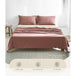 Cosy Club Sheet Set Cotton Sheets Double Vanilla Rhubarb - Delldesign Living - Home & Garden > Bedding - free-shipping