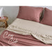 Cosy Club Sheet Set Cotton Sheets Single Red Beige - Delldesign Living - Home & Garden > Bedding - free-shipping