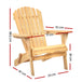 Gardeon Outdoor Chairs Furniture Beach Chair Lounge Wooden Adirondack Garden Patio - Delldesign Living - Furniture > Outdoor - free-shipping