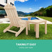 Gardeon Wooden Outdoor Side Beach Table - Delldesign Living - Furniture > Outdoor - free-shipping
