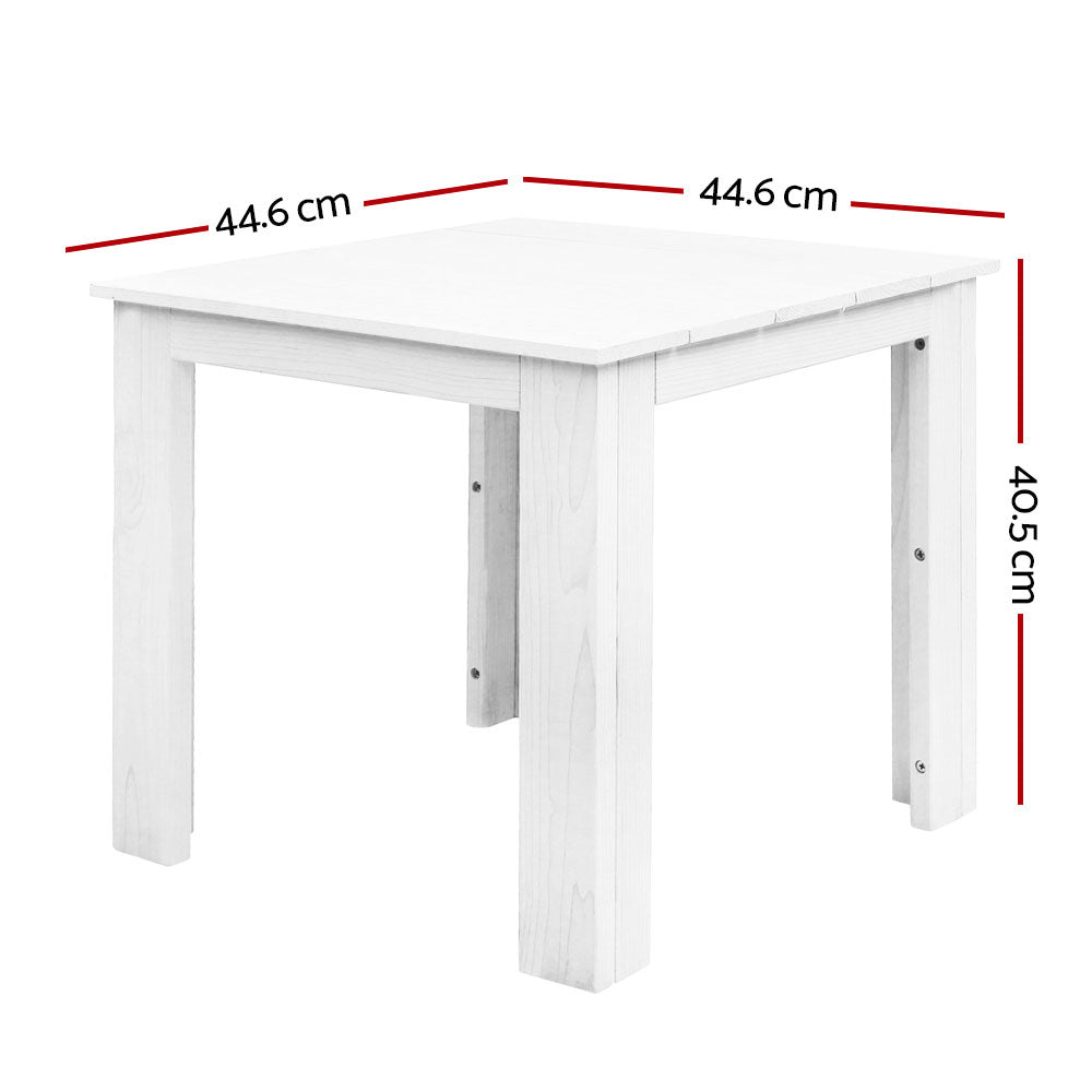 Gardeon Outdoor Side Beach Table - White - Delldesign Living - Furniture > Outdoor - free-shipping