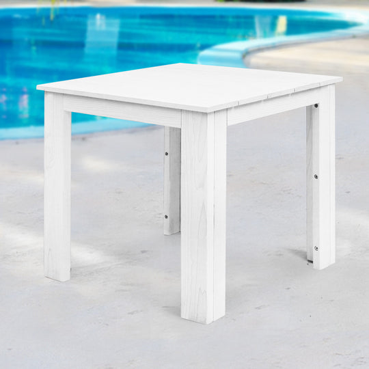 Gardeon Outdoor Side Beach Table - White - Delldesign Living - Furniture > Outdoor - free-shipping