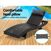 Gardeon Outdoor Wicker Sun Lounge - Black - Delldesign Living - Furniture > Outdoor - free-shipping