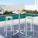 Gardeon Outdoor Bistro Set Bar Table Stools Adjustable Aluminium Cafe 3PC Round - Delldesign Living - Furniture > Outdoor - free-shipping