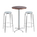 Gardeon Outdoor Bistro Set Bar Table Stools Adjustable Aluminium Cafe 3PC Wood - Delldesign Living - Furniture > Outdoor - free-shipping