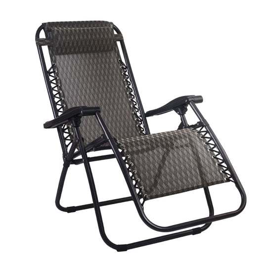 Gardeon Outdoor Portable Recliner - Grey - Delldesign Living - Furniture > Outdoor - free-shipping