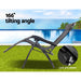 Gardeon Outdoor Portable Recliner - Grey - Delldesign Living - Furniture > Outdoor - free-shipping