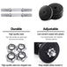 10KG Dumbbells Dumbbell Set Weight Training Plates Home Gym Fitness Exercise - Delldesign Living - Sports & Fitness > Fitness Accessories - free-shipping