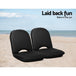 Artiss Foldable Beach Sun Picnic Seat - Black - Delldesign Living - Furniture > Outdoor - free-shipping