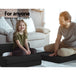 Giselle Bedding Folding Foam Mattress Portable Single Sofa Bed Mat Air Mesh Fabric Black - Delldesign Living - Furniture > Mattresses - free-shipping