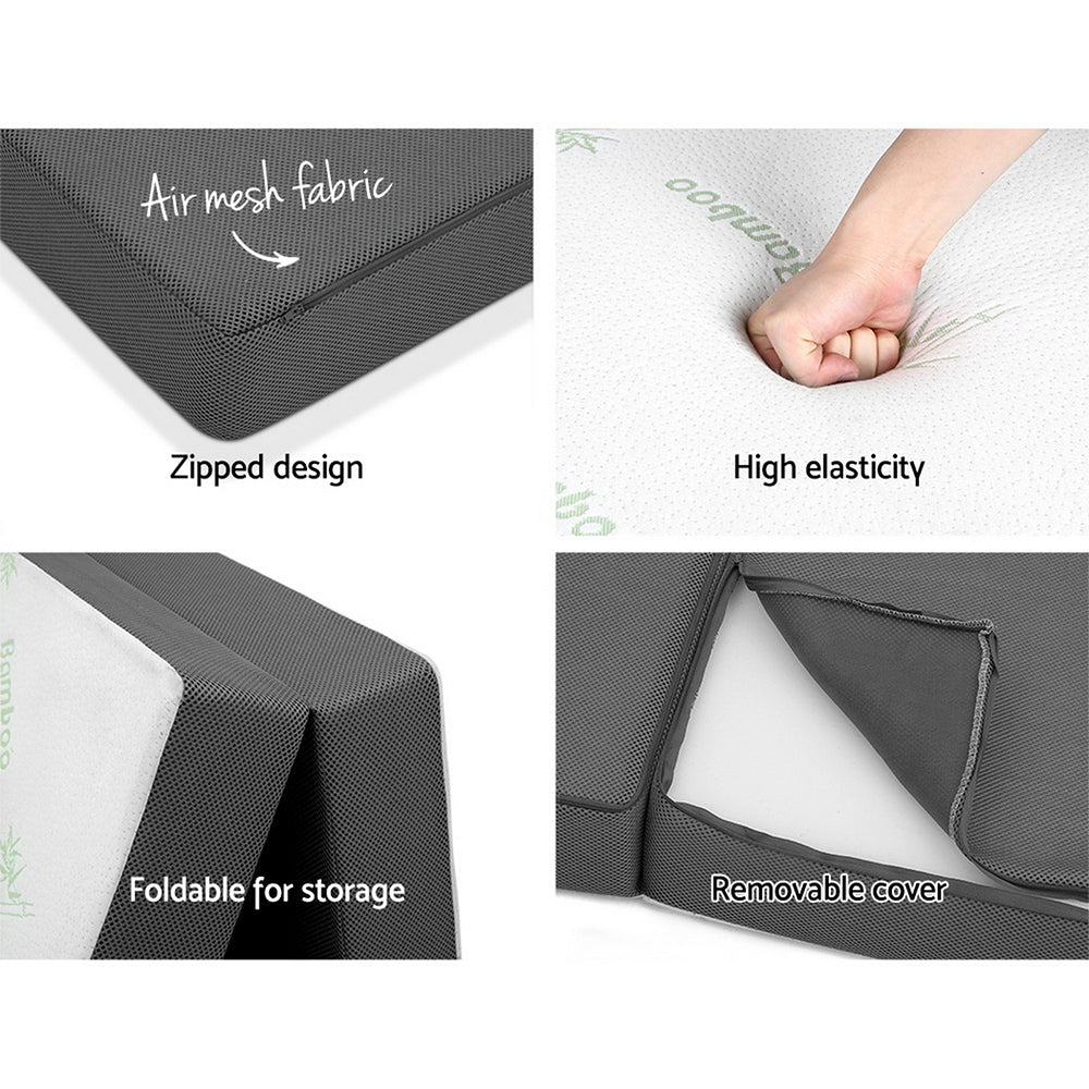 Giselle Bedding Folding Foam Portable Mattress Bamboo Fabric - Delldesign Living - Furniture > Mattresses - free-shipping