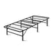 Artiss Foldable Single Metal Bed Frame - Black - Delldesign Living - Furniture > Bedroom - free-shipping