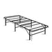 Artiss Foldable Single Metal Bed Frame - Black - Delldesign Living - Furniture > Bedroom - free-shipping