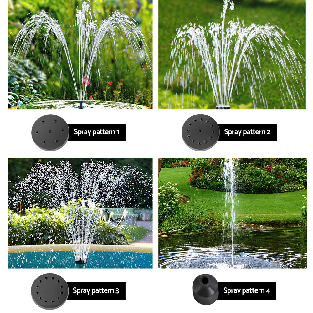 Gardeon Solar Pond Pump Pool Fountain Battery Garden Outdoor Submersible Kit 4FT - Delldesign Living - Home & Garden > Fountains - 