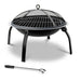 Fire Pit BBQ Charcoal Grill Smoker Portable Outdoor Camping Garden Pits 30" - Delldesign Living - Home & Garden > Firepits - free-shipping