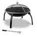 Fire Pit BBQ Charcoal Grill Smoker Portable Outdoor Camping Garden Pits 30" - Delldesign Living - Home & Garden > Firepits - free-shipping