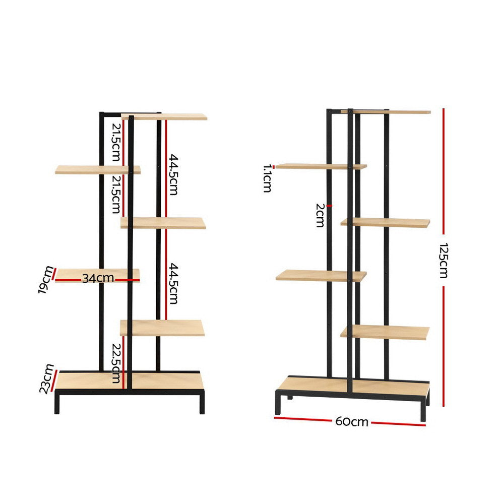 Artiss 6-tier Indoor Outdoor Metal Wood Plant Stand Garden Shelf Garden Display - Delldesign Living - Furniture > Outdoor - free-shipping