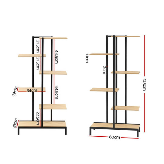 Artiss 6-tier Indoor Outdoor Metal Wood Plant Stand Garden Shelf Garden Display - Delldesign Living - Furniture > Outdoor - free-shipping