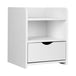 Artiss Bedside Table Drawer - White - Delldesign Living - Furniture > Bedroom - free-shipping, hamptons