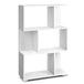 Artiss 3 Tier Zig Zag Bookshelf - White - Delldesign Living - Furniture > Living Room - free-shipping, hamptons