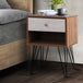 Artiss Bedside Table with Drawer - Grey & Walnut - Delldesign Living - Furniture > Bedroom - free-shipping