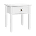 Bedside Tables Drawer Side Table Nightstand White Storage Cabinet White Lamp - Delldesign Living - Furniture > Bedroom - free-shipping, hamptons