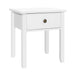 Bedside Tables Drawer Side Table Nightstand White Storage Cabinet White Lamp - Delldesign Living - Furniture > Bedroom - free-shipping, hamptons